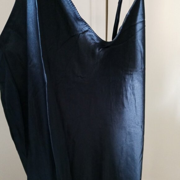 Quince 100% Silk Maxi Slip Dress. Large. Navy. Washable. Perfect Condition. - Picture 4 of 16